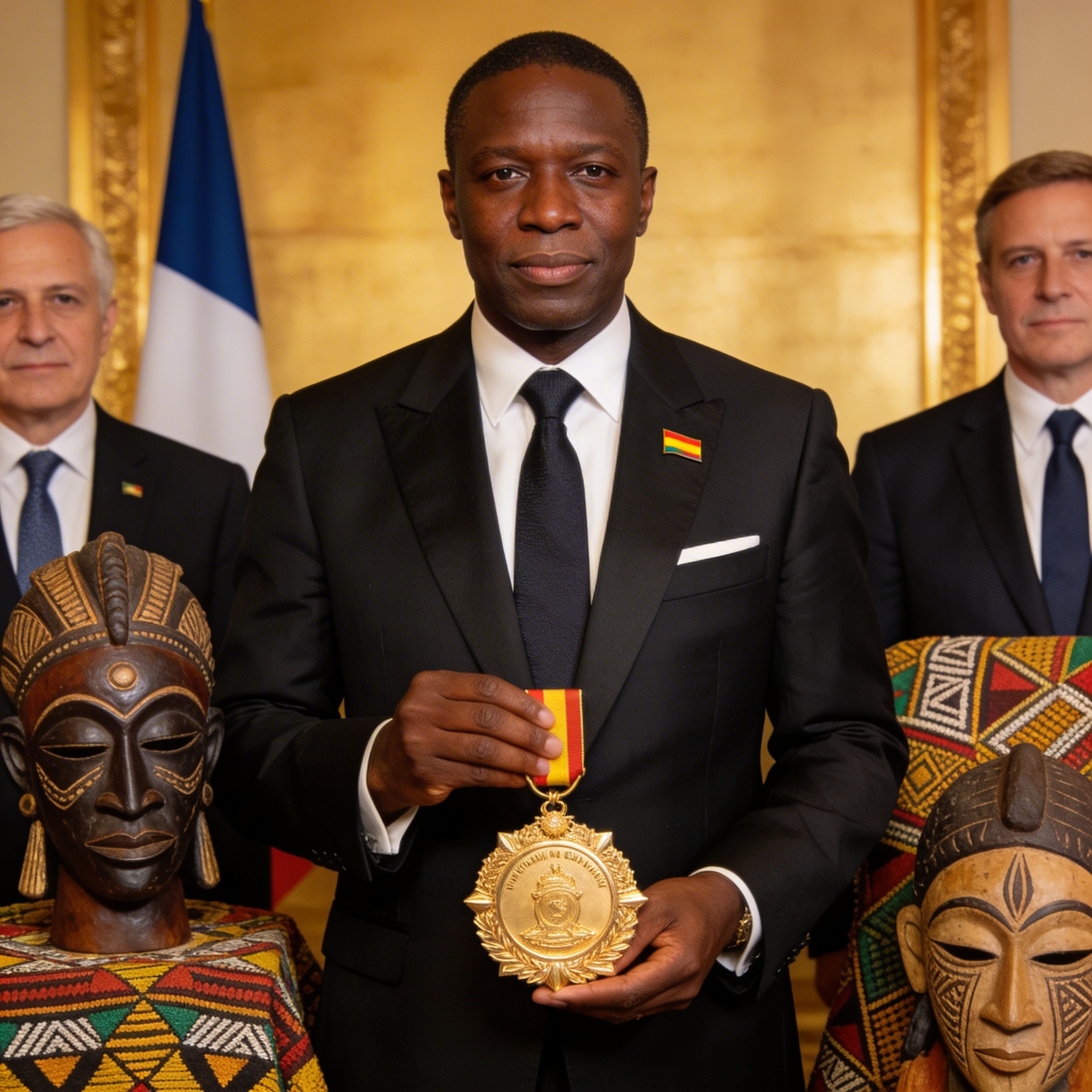 Céphas Germain Ewangui Reçoit la Prestigieuse Médaille d&rsquo;Or du Bien Public