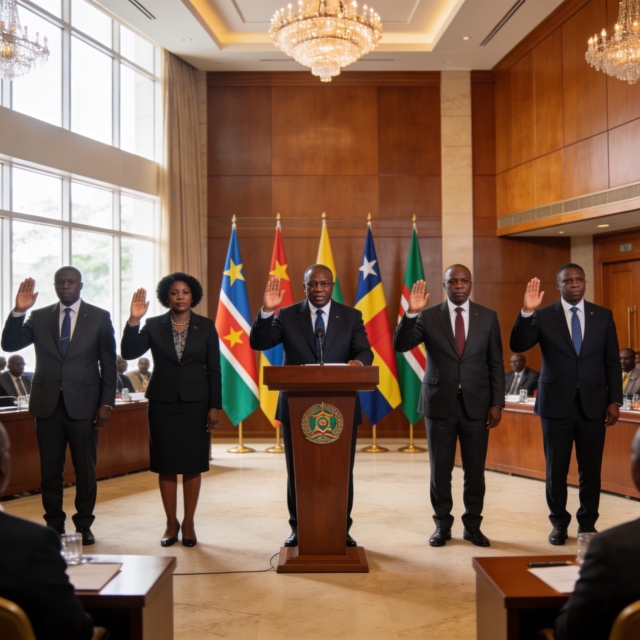 CEEAC : quatre nouveaux chefs de cabinet des commissaires prêtent serment