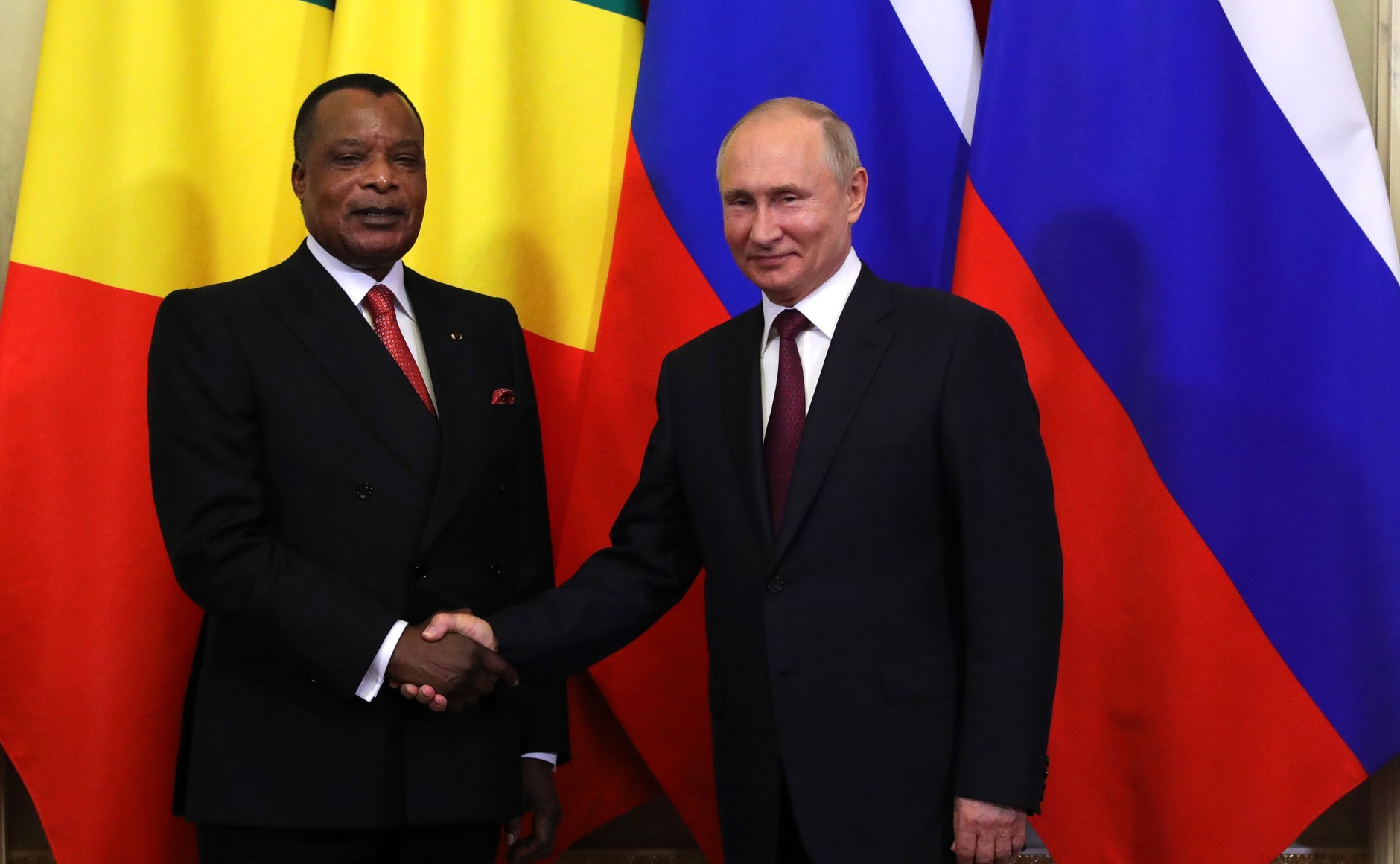 RÉSULTATS CONFIRMÉS PAR LA JUSTICE : DENIS SASSOU N’GUESSO RÉÉLU AVEC 94,90 % – VLADIMIR POUTINE PREMIER À FÉLICITER