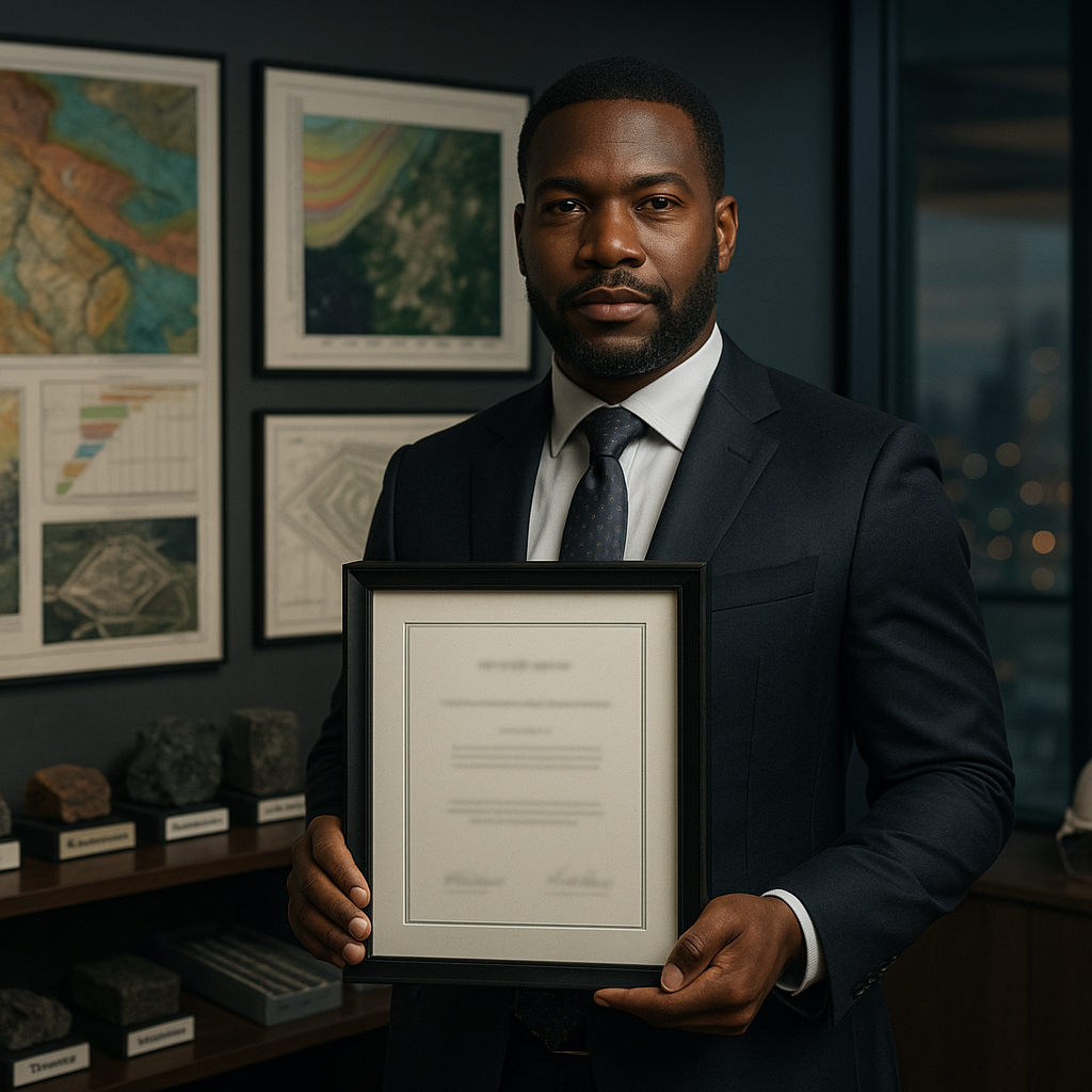 Le directeur général des Mines Urbain Fiacre Opo reçoit un diplôme d&rsquo;honneur de TPAV Media