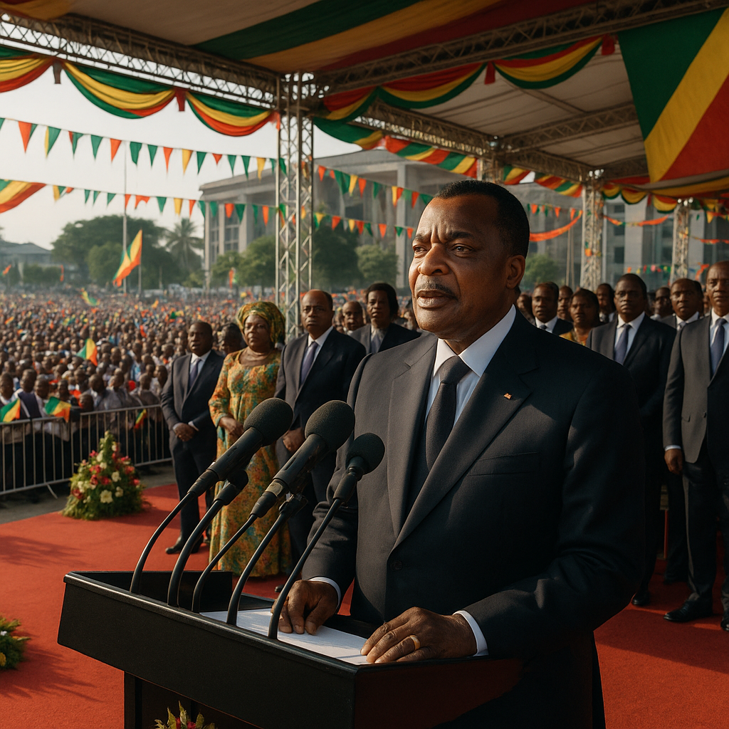 Denis Sassou N&rsquo;Guesso inaugure un nouveau mandat présidentiel au Congo