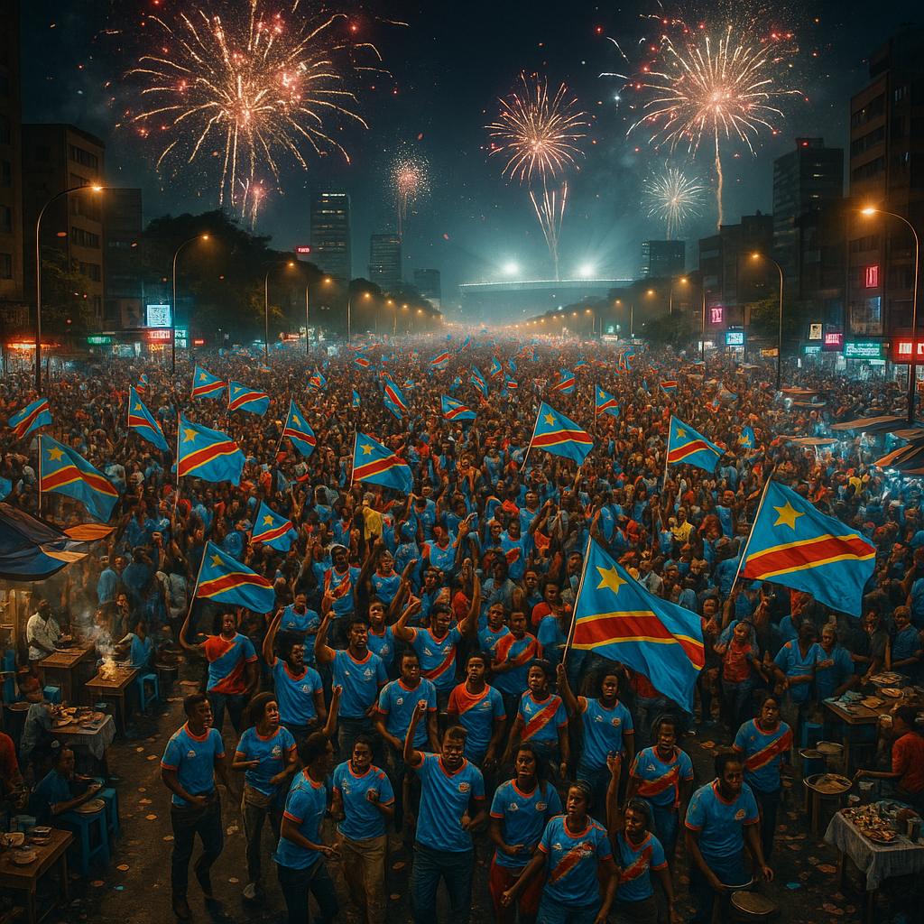 Une qualification historique plonge la RDC dans une euphorie nationale